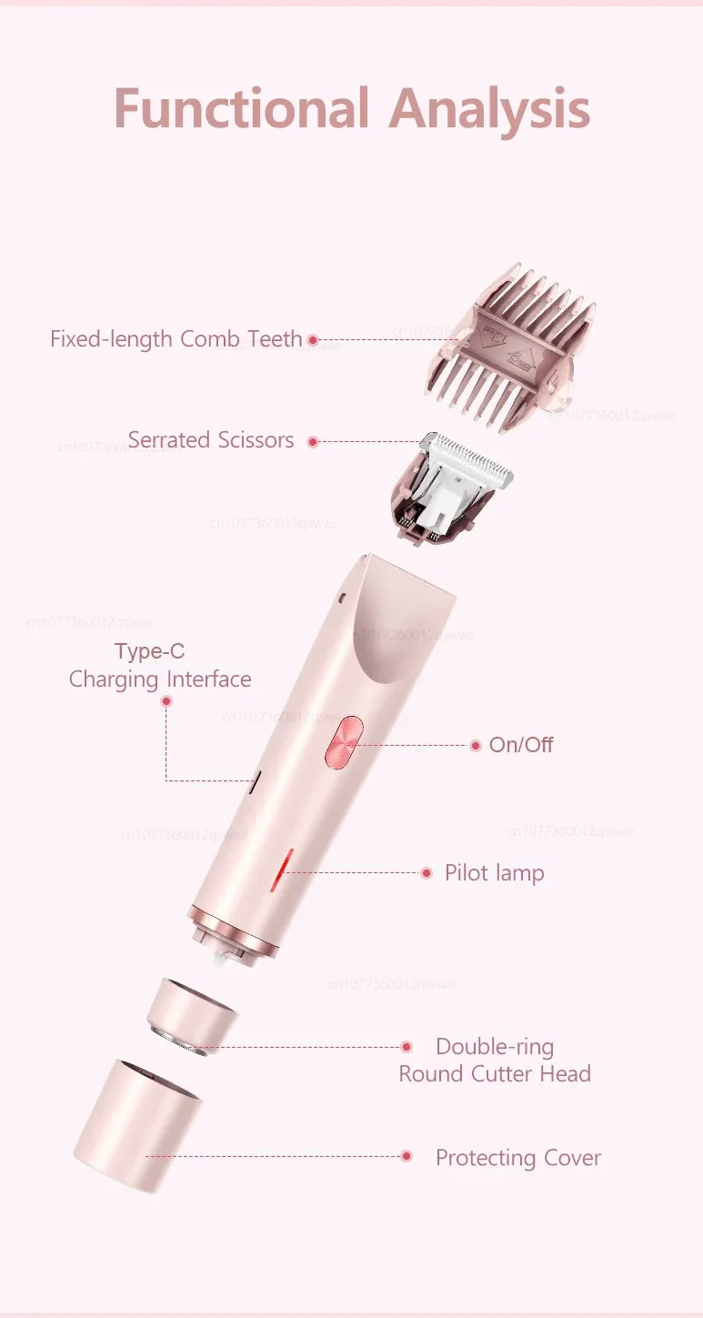 Rasoir électrique pour femme, présentation