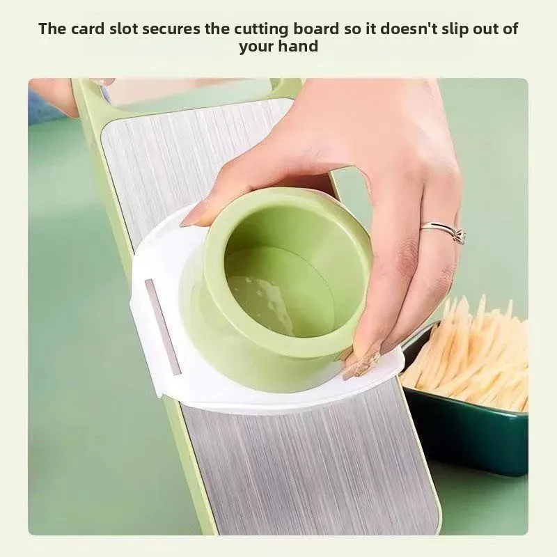 Râpe multifonctionnelle pour légumes, coupe-légumes de cuisine, trancheuse à légumes, râpe à insertion avec protège-main, couteau à fruits 3