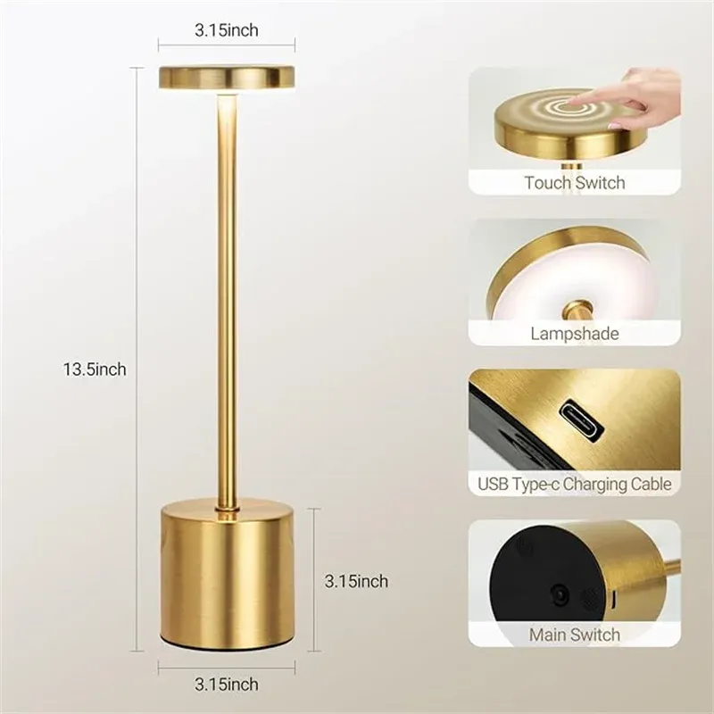 Lampe de table LED dans un intérieur moderne