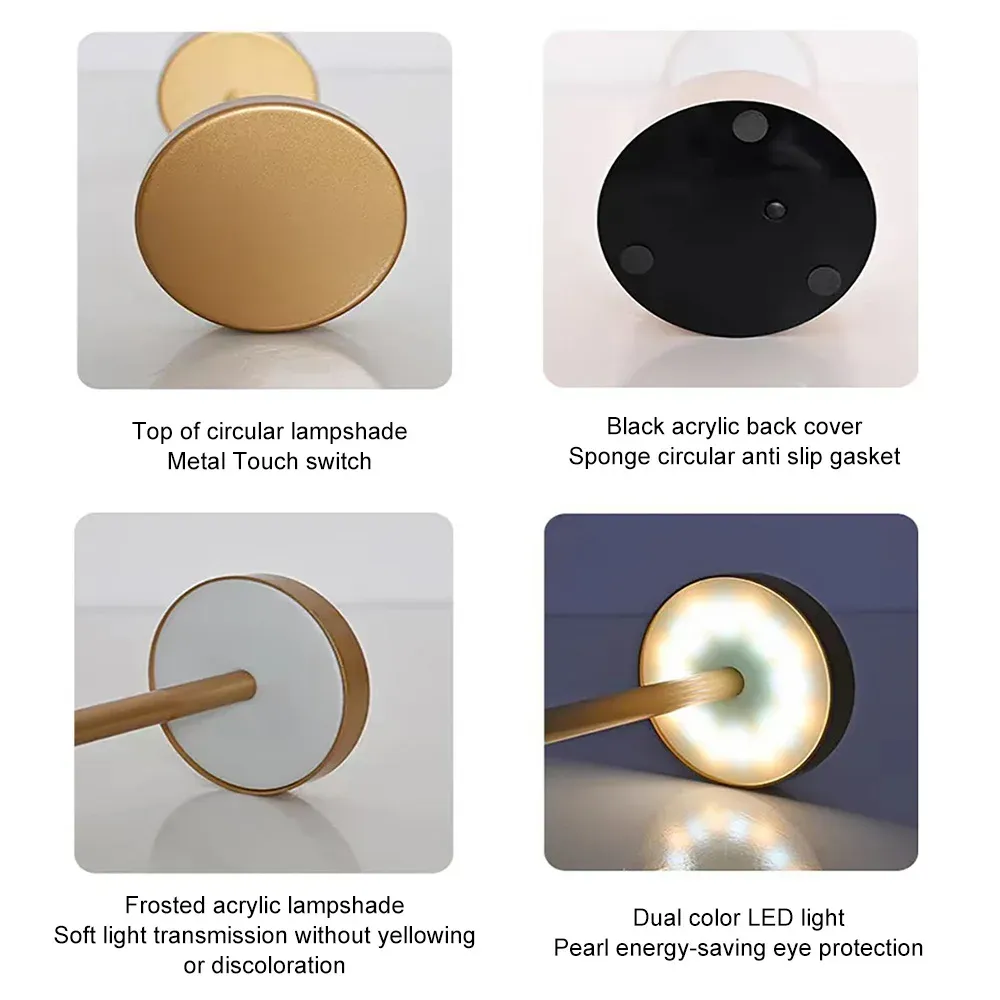 Lampe de table LED, éclairage neutre