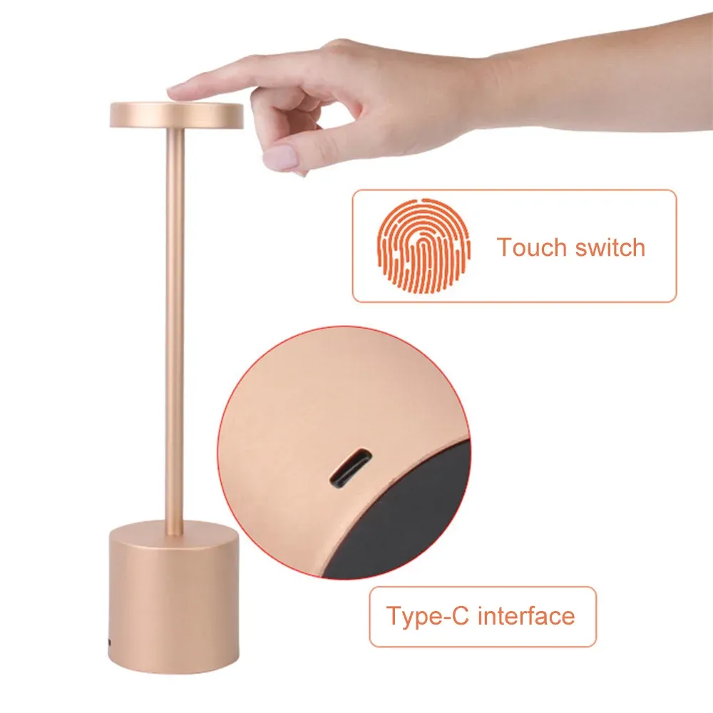 Lampe de table LED, commande tactile