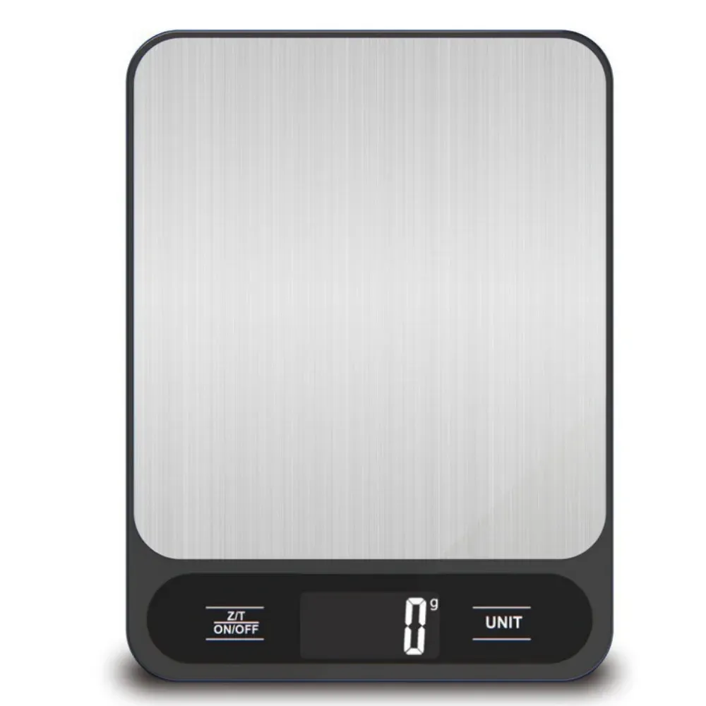 Balance de cuisine électronique en acier inoxydable, capacité 5 kg / 10 kg, précision 1 g 2