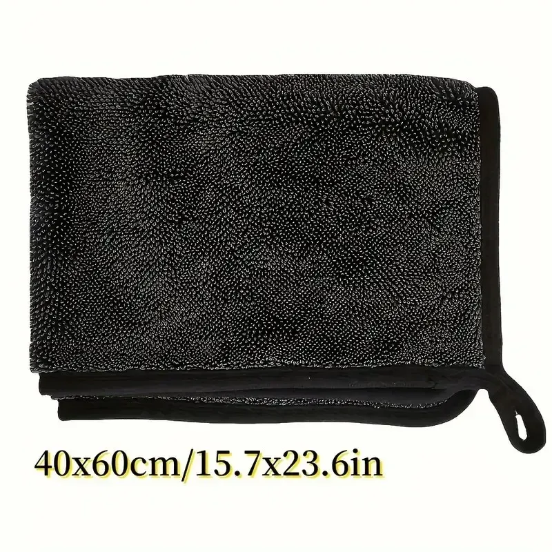 Serviettes en microfibre pour voiture (lot de 1, 2 ou 3), tissu de nettoyage très absorbant 40x40 cm / 60 cm, serviettes de nettoyage à séchage rapide et au toucher doux, pour la maison et la salle de bain 7