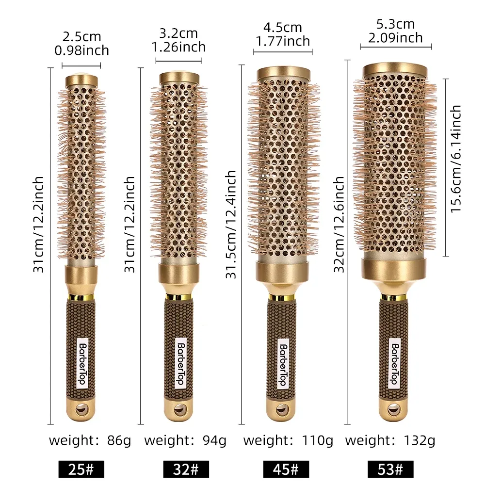 Brosse à cheveux extra longue 35 cm résistante à la chaleur, volumisante, pour salon professionnel 4