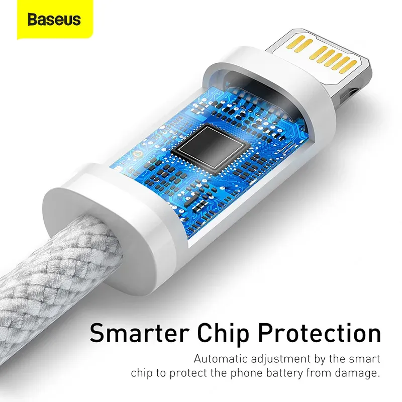 Câble USB-C Baseus pour iPhone 14, 13, 12, 11 Pro Max, XS, Plus, câble de charge rapide 20 W et 30 W, câble de données Type-C pour iPad et MacBook 6