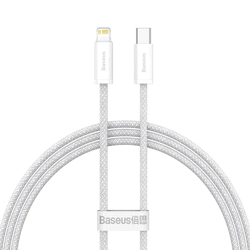 Câble USB-C Baseus pour iPhone 14, 13, 12, 11 Pro Max, XS, Plus, câble de charge rapide 20 W et 30 W, câble de données Type-C pour iPad et MacBook 10
