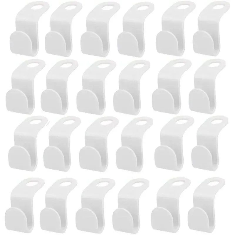 Lot de 5/10 cintres gain de place en plastique à crochets en cascade pour penderie 8