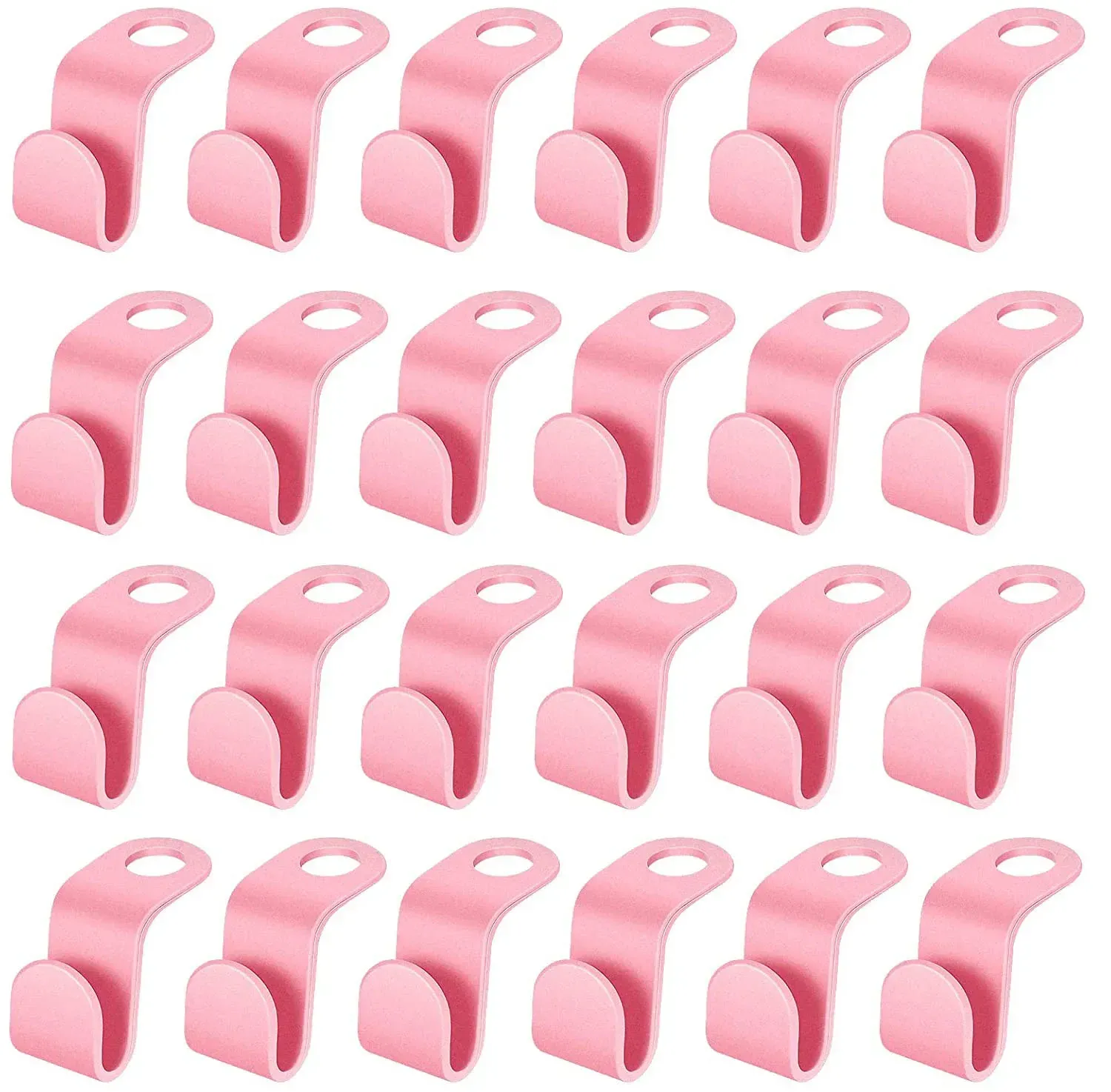 Lot de 5/10 cintres gain de place en plastique à crochets en cascade pour penderie 11