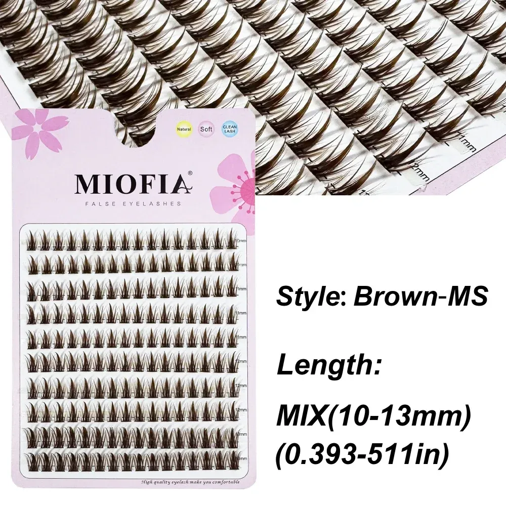 Cils anime 10 rangées, faux cils de cosplay, cils naturels effilés, cils en vison naturel, bouquets de cils individuels 3D style manga, outils de maquillage 5