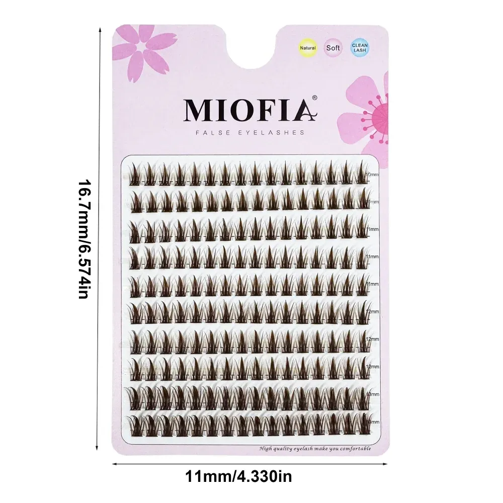 Cils anime 10 rangées, faux cils de cosplay, cils naturels effilés, cils en vison naturel, bouquets de cils individuels 3D style manga, outils de maquillage 6