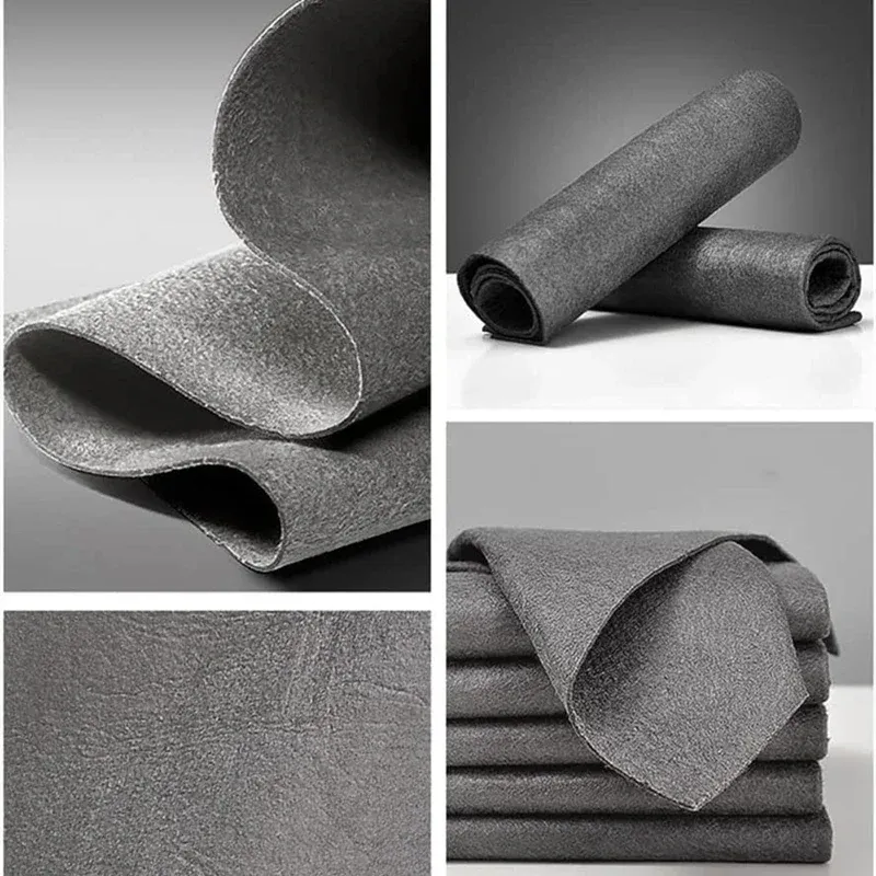 Chiffon magique en microfibre épais pour vitres, sans traces, réutilisable pour le nettoyage du verre et de la cuisine 2