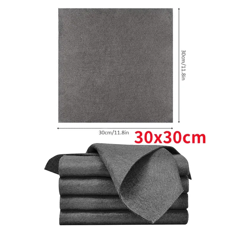 Chiffon magique en microfibre épais pour vitres, sans traces, réutilisable pour le nettoyage du verre et de la cuisine 8