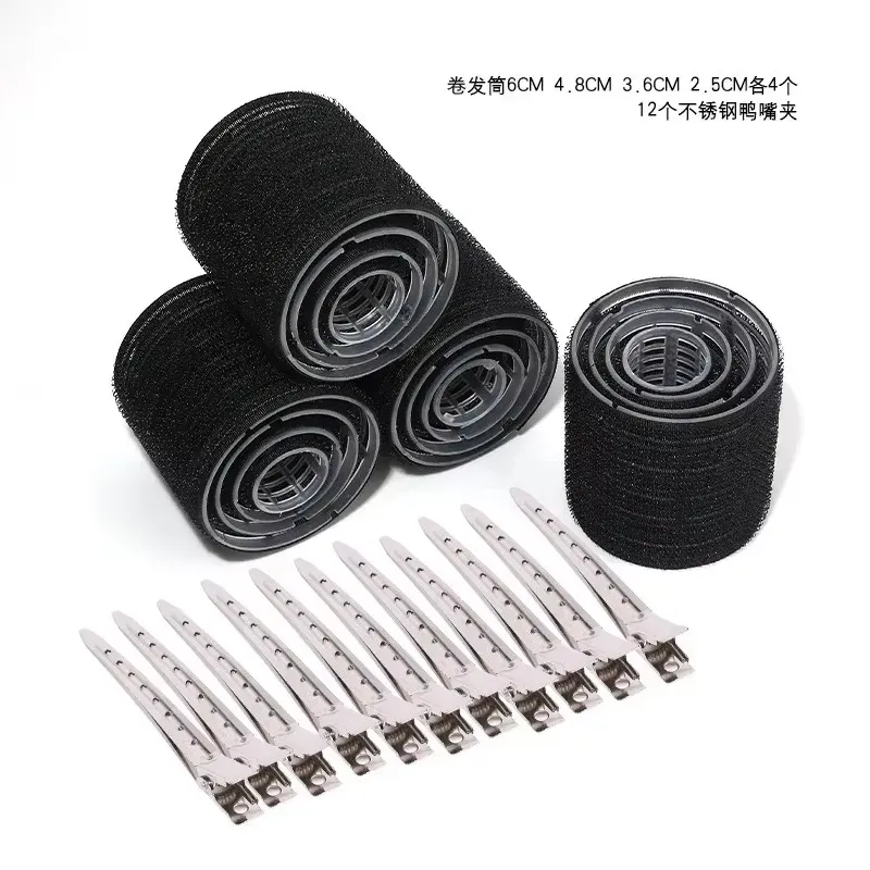 Rouleaux à boucles en plastique, assortiment de tailles, pour coiffure sans effort 6