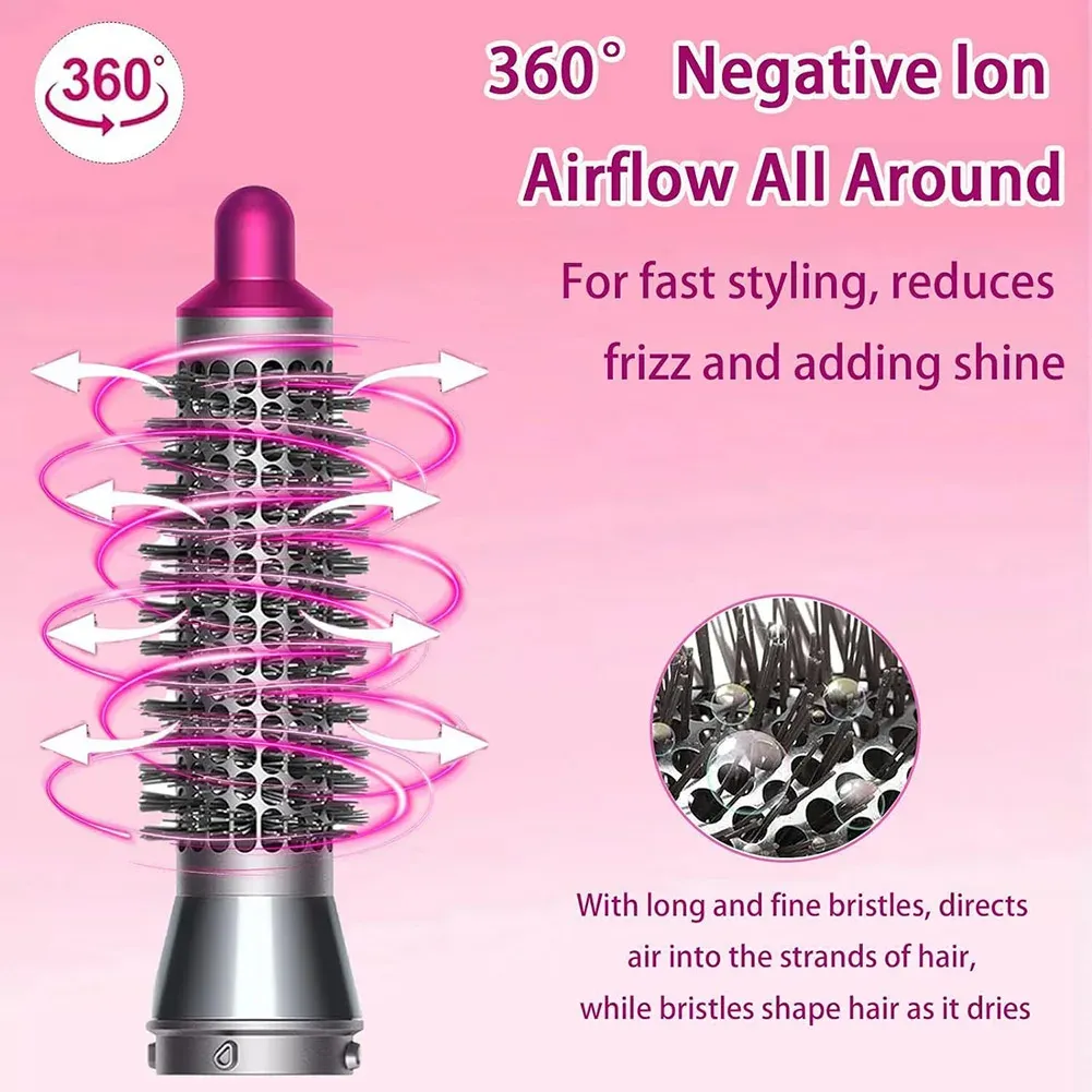 Brosse ronde volumisante chauffante pour Dyson Airwrap, volume au niveau des racines et contrôle des frisottis 4