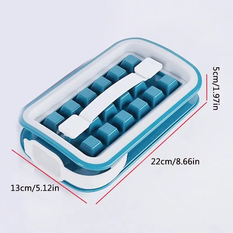 Moule à glaçons 2 en 1 en forme de palet de hockey sur glace, bac à glace pliable en silicone 6