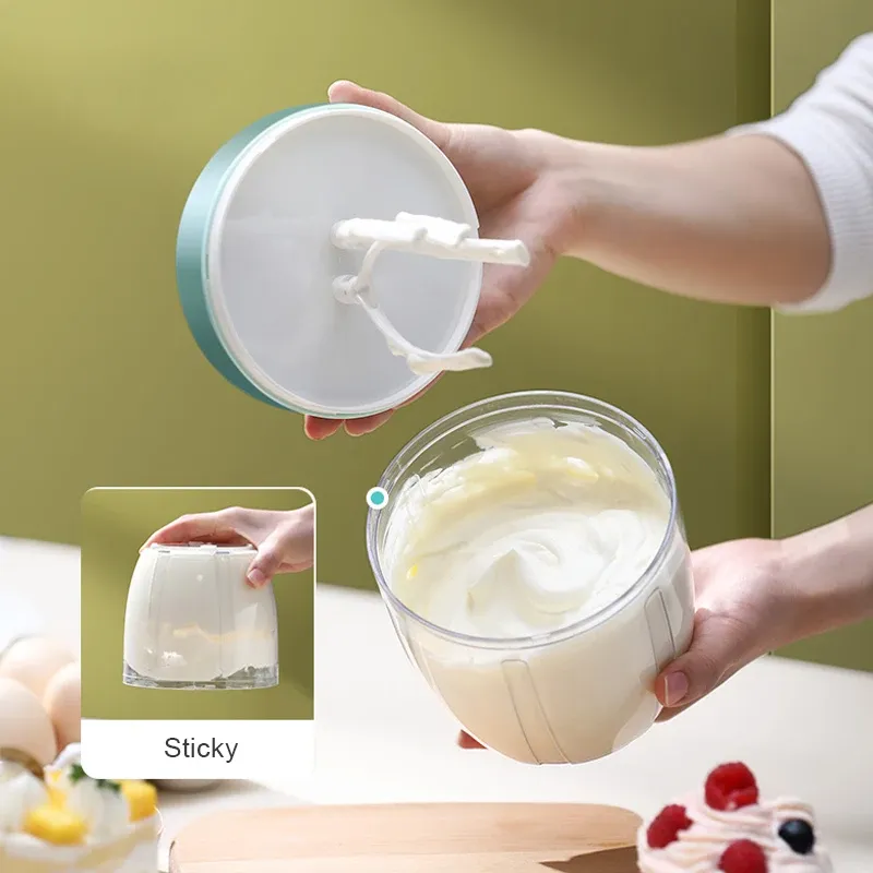 Fouet automatique électrique rechargeable par USB, mousseur à lait et batteur à crème sans fil pour usage domestique 2