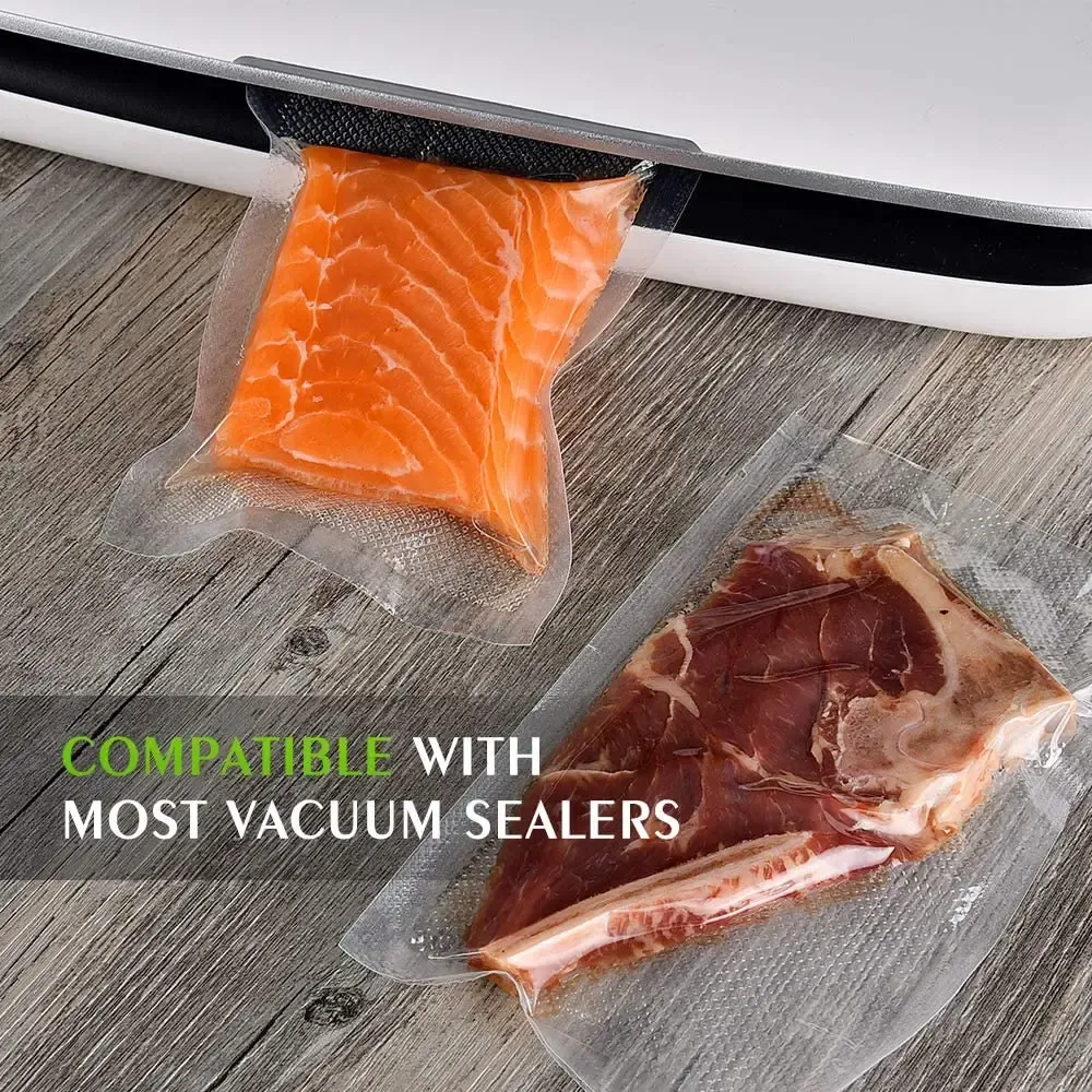 Sacs sous vide pour aliments, 12 à 28 cm, compatibles avec scelleuse sous vide 6