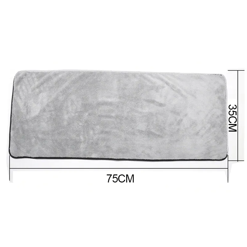 Serviette en microfibre épaisse et très absorbante pour le lavage de voiture, idéale pour le nettoyage des portes et fenêtres, à usage automobile et domestique 3