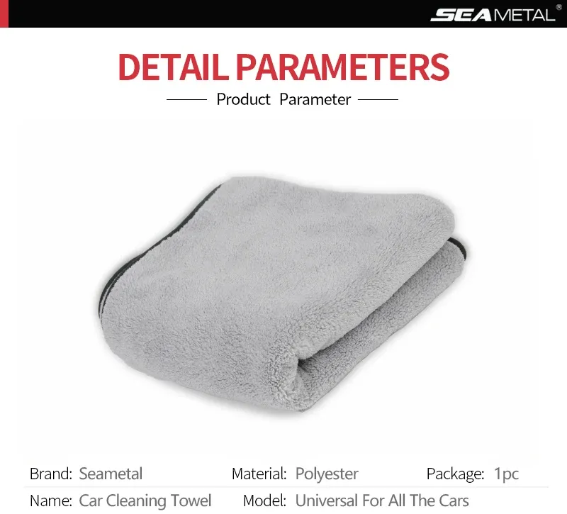 Détail de la serviette en microfibre