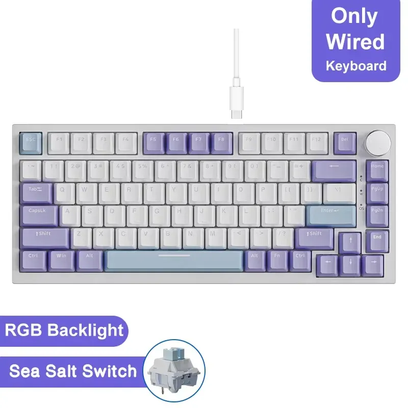 Clavier mécanique de jeu Ajazz AK820 / AK820 Pro, Bluetooth 5.1, sans fil et filaire, joint thermique 16