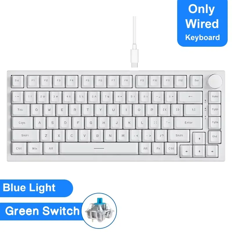 Clavier mécanique de jeu Ajazz AK820 / AK820 Pro, Bluetooth 5.1, sans fil et filaire, joint thermique 19