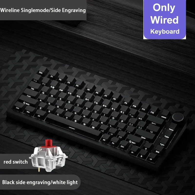 Clavier mécanique de jeu Ajazz AK820 / AK820 Pro, Bluetooth 5.1, sans fil et filaire, joint thermique 13