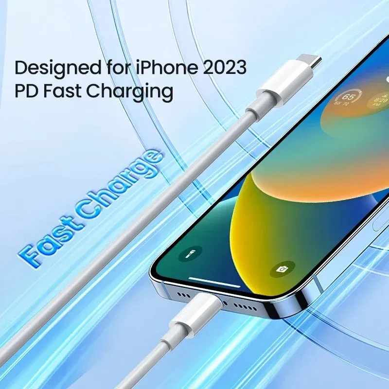 Câble de chargement rapide USB-C vers USB-C 100 W PD pour iPhone 15, Samsung, Huawei, Xiaomi, Redmi, OPPO et POCO 3