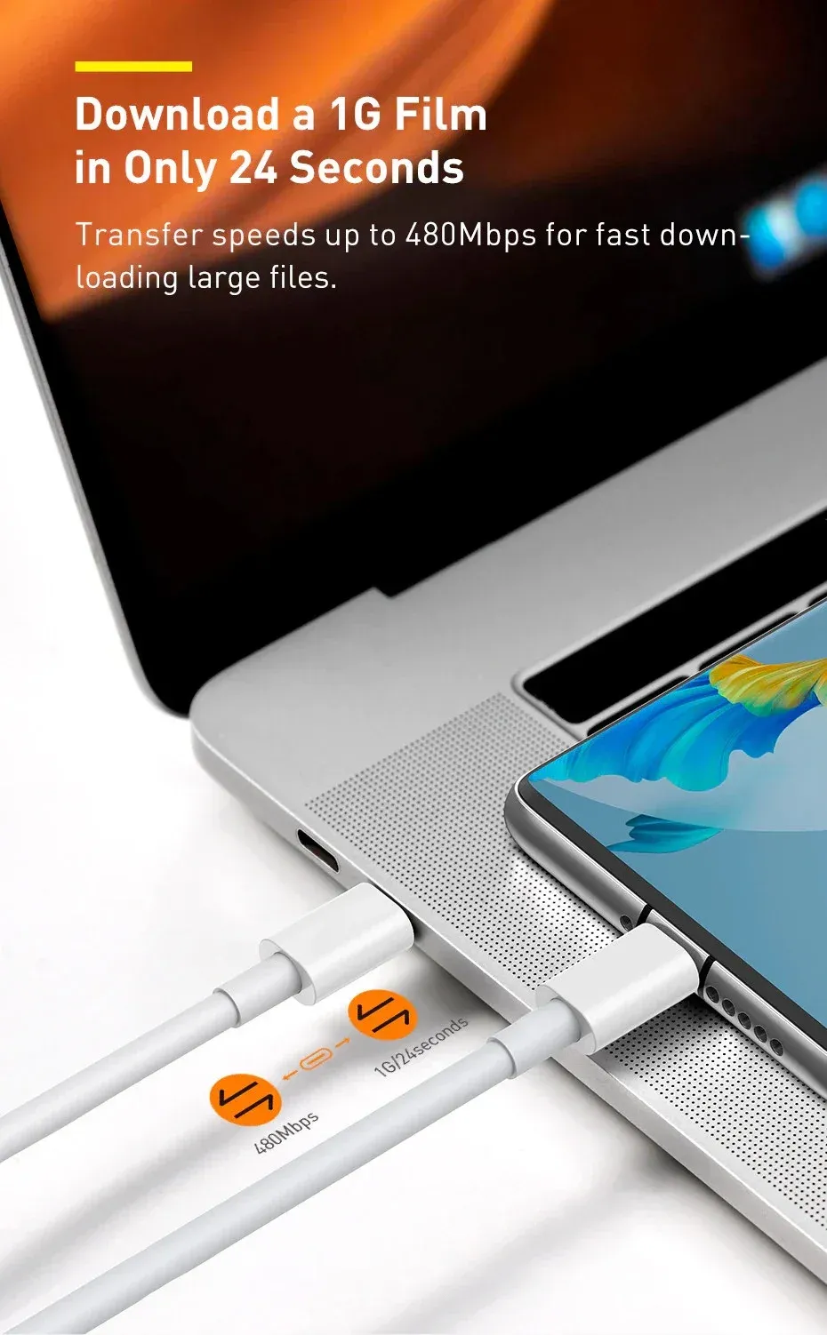 Câble USB-C pour appareils mobiles