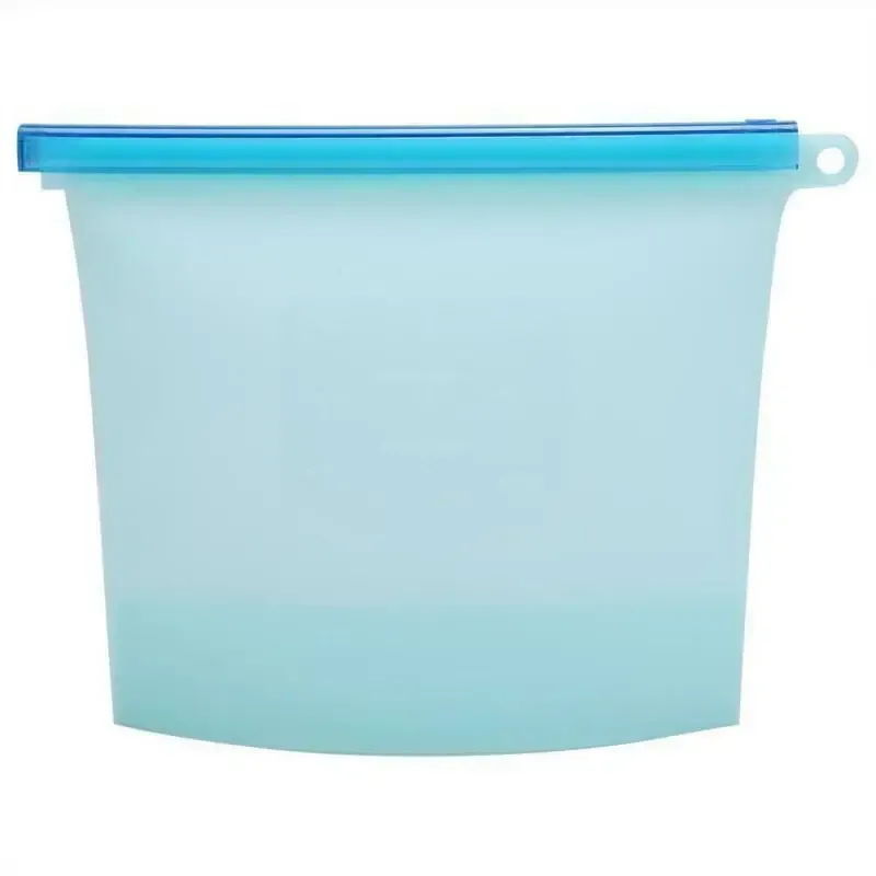 Sac de conservation réutilisable en silicone de qualité alimentaire, 1000 ml, pour déjeuner, sandwich, collation, liquides et congélation de fruits, avec fermeture éclair, 4 couleurs 9