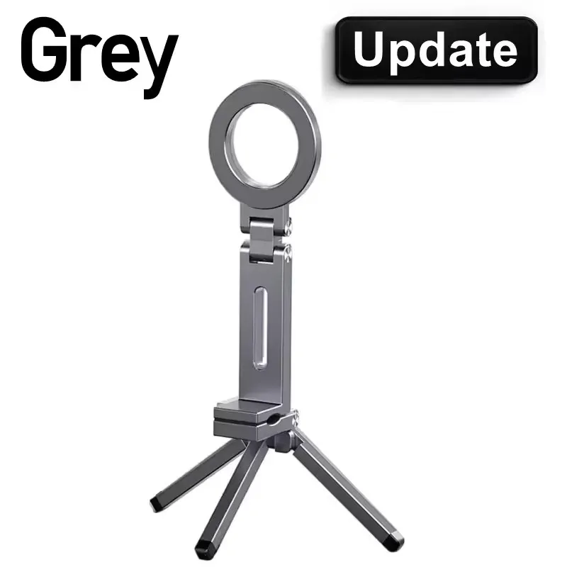Support de téléphone magnétique pliable à rotation 360° pour iPhone et Samsung, idéal pour les vidéos en voyage, au bureau ou en avion/train 9