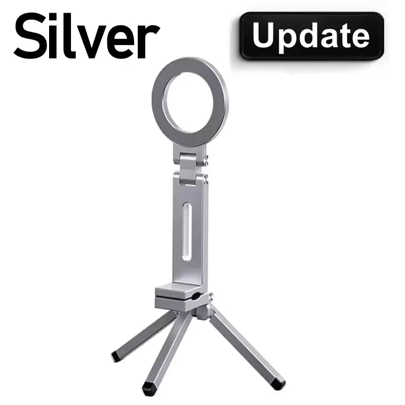 Support de téléphone magnétique pliable à rotation 360° pour iPhone et Samsung, idéal pour les vidéos en voyage, au bureau ou en avion/train 8