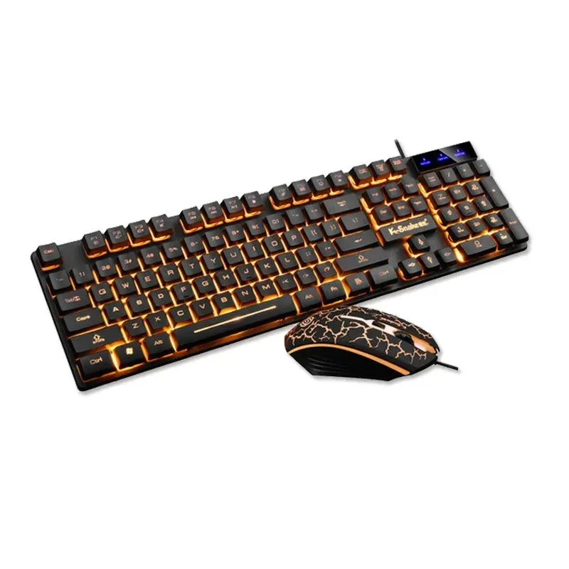 Ensemble clavier et souris KM320, clavier de jeu rétroéclairé étanche 6