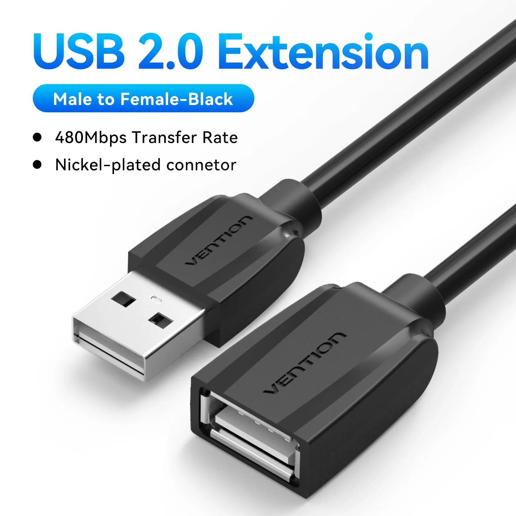 Câble d'extension USB 3.0 Vention, mâle vers femelle, compatible USB 2.0, câble de données pour Smart TV, PS4, Xbox One et PC 13