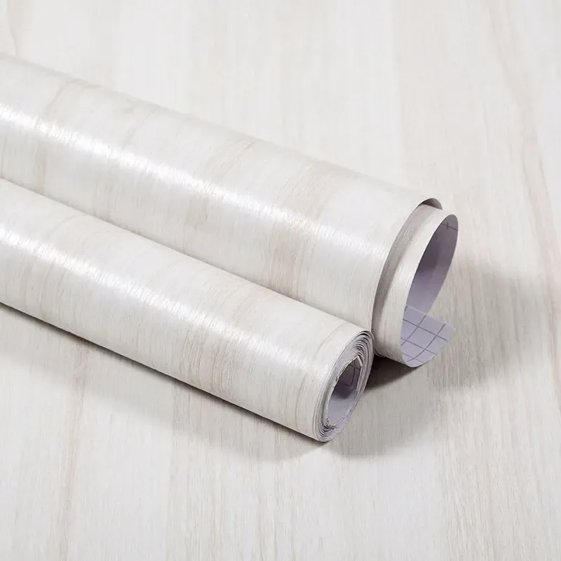 Autocollant bois effet grain en PVC imperméable et auto-adhésif, à décorer soi-même pour la rénovation de meubles et la décoration murale 23