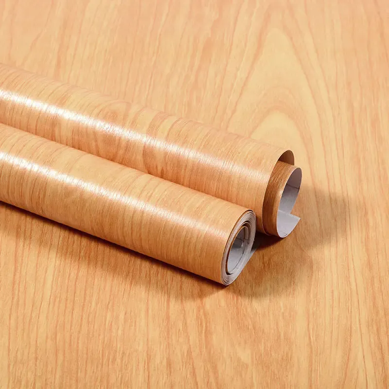 Autocollant bois effet grain en PVC imperméable et auto-adhésif, à décorer soi-même pour la rénovation de meubles et la décoration murale 9