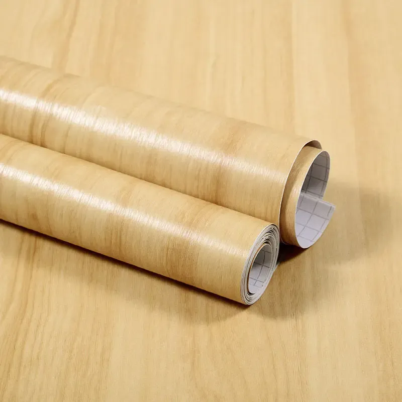 Autocollant bois effet grain en PVC imperméable et auto-adhésif, à décorer soi-même pour la rénovation de meubles et la décoration murale 8