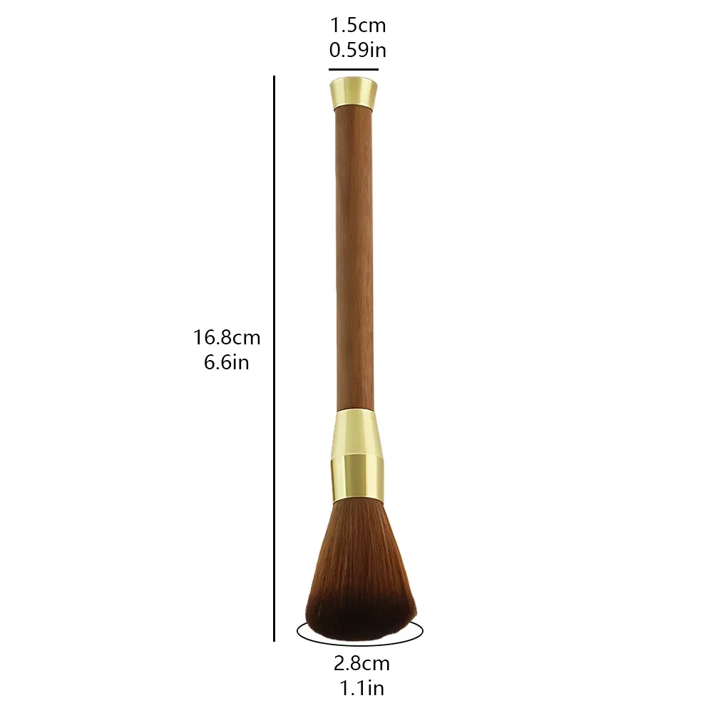 Brosse de nettoyage à manche en bois pour moulin et machine à café 7