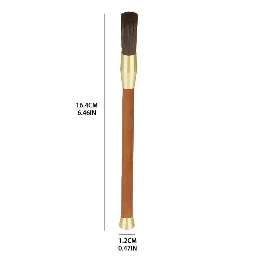 Brosse de nettoyage à manche en bois pour moulin et machine à café 8
