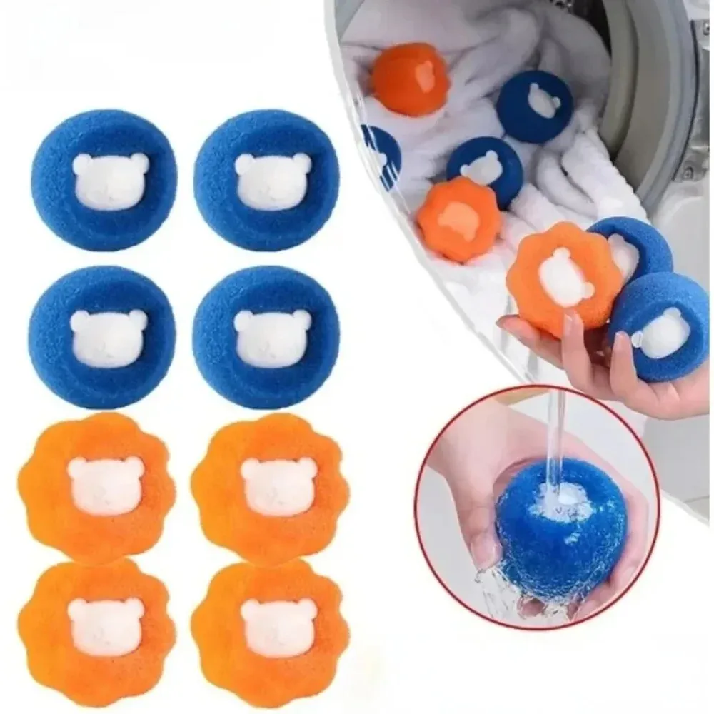 Boules à lessive réutilisables pour poils d'animaux, lot de 3 à 10 pièces, élimine les peluches des vêtements 2