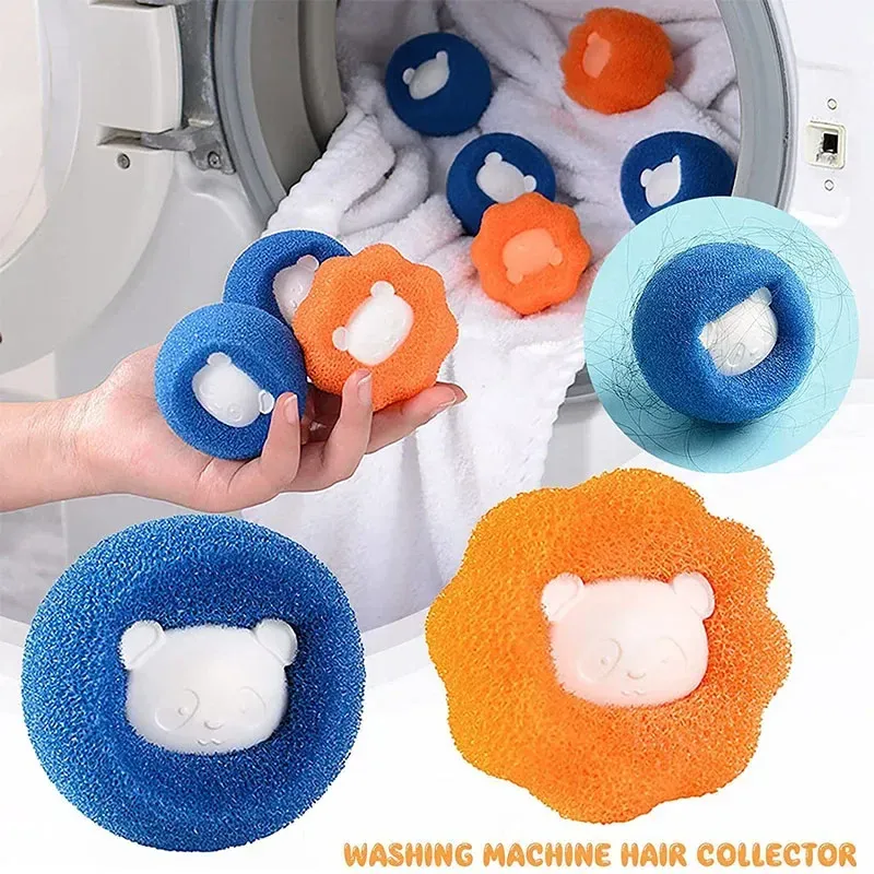 Boules à lessive anti-peluches en situation
