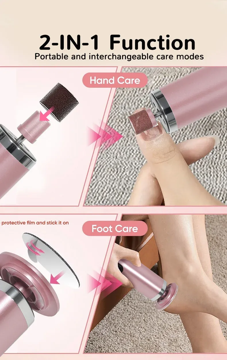 Dissolvant électrique de callosités, présentation produit