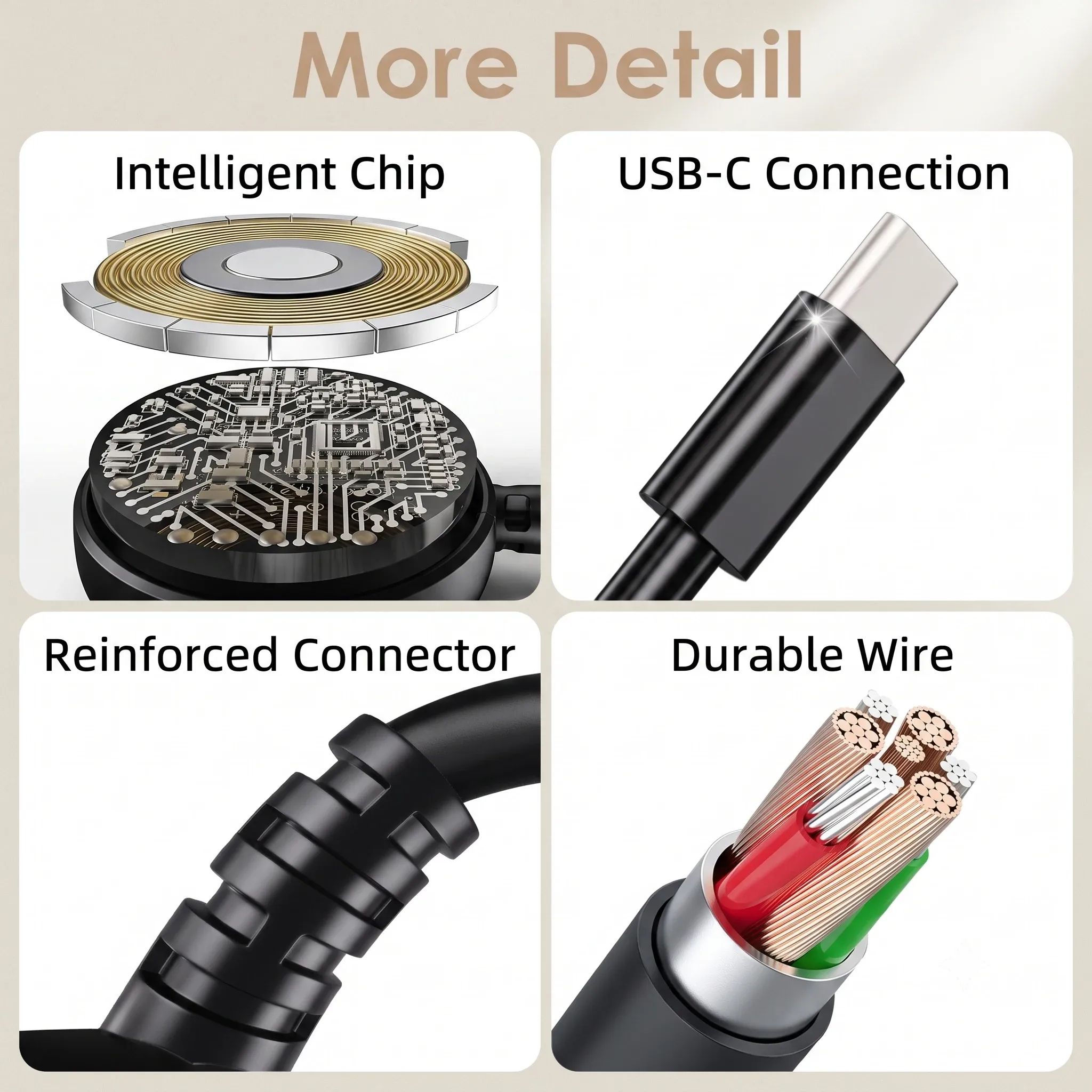 Câble de charge magnétique USB pour Samsung Galaxy Watch, compatible avec Samsung Watch 8, 7, 6, 5, 4, Active, Classic, Ultra 6