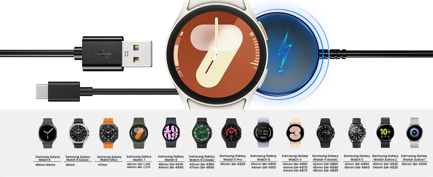 Alignement magnétique de la montre sur le chargeur