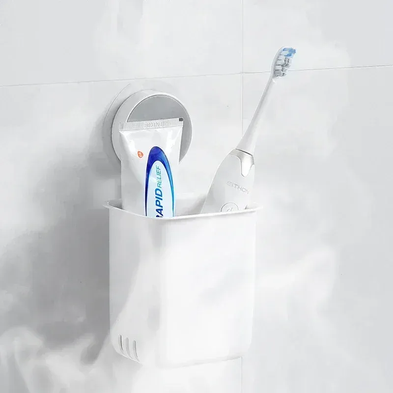 Support mural étanche pour brosse à dents portable, gobelet à dentifrice, étagère de rangement sans perçage, T1 5