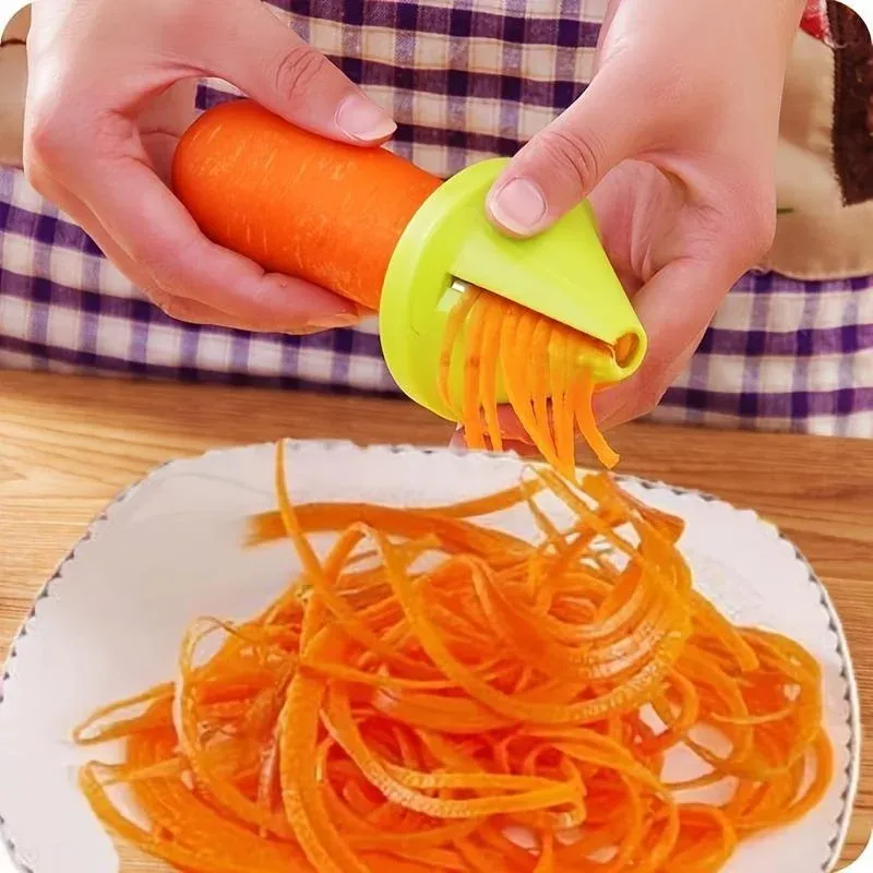 Broyeur rotatif manuel de cuisine – Éplucheur en spirale, trancheur de légumes et râpe à fruits 1