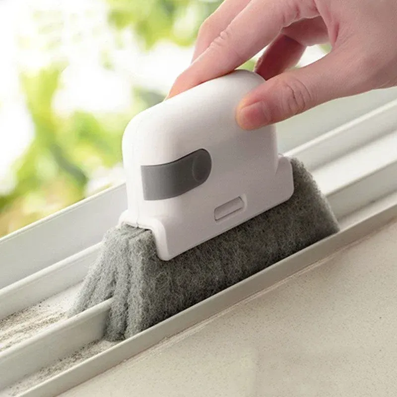 Brosse de nettoyage pour interstices et rainures de fenêtre, outil multifonction pour la maison - Image 1
