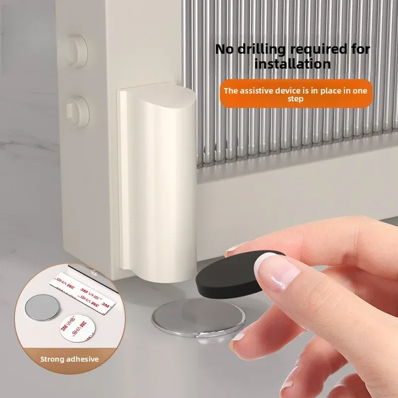 Butoir de porte magnétique pour la protection des murs et des portes, compatible avec tous types de matériaux 3
