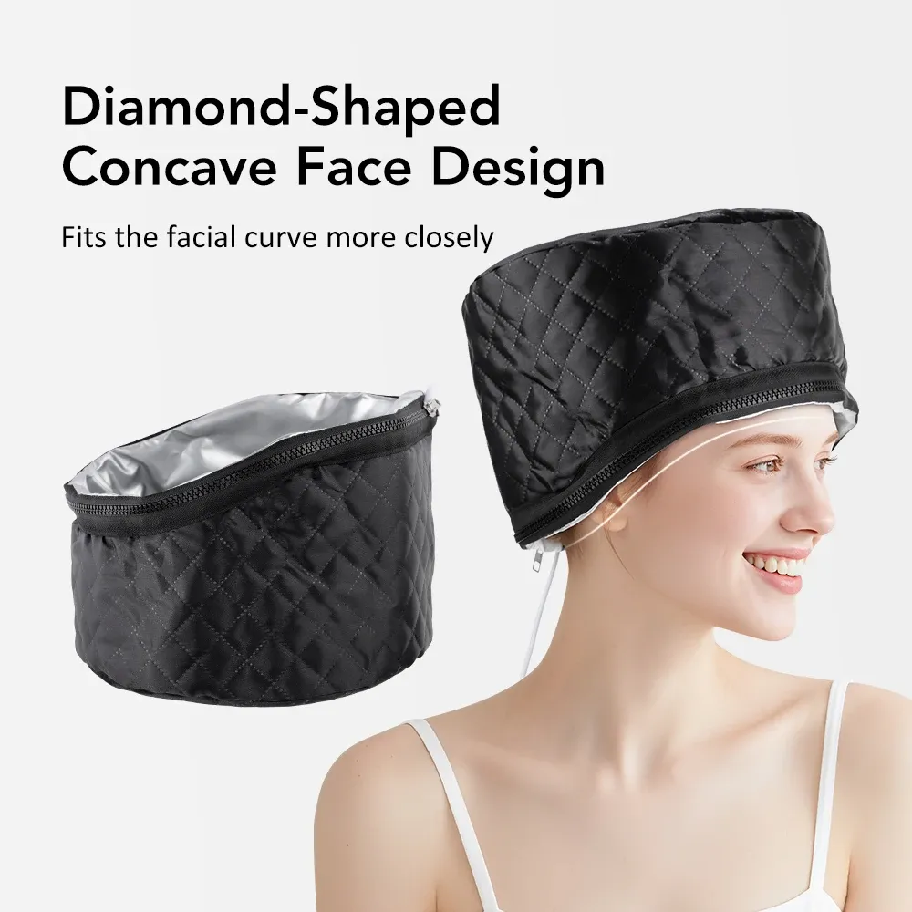 Casque chauffant électrique pour soin capillaire profond, 3 minuteries, 10 niveaux de chaleur, usage domestique 4