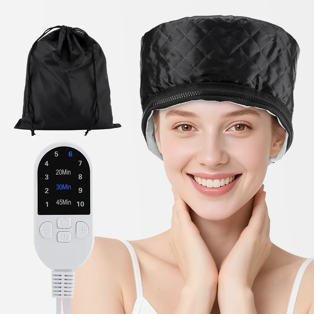 Bonnet chauffant électrique pour cheveux, vue d'ensemble