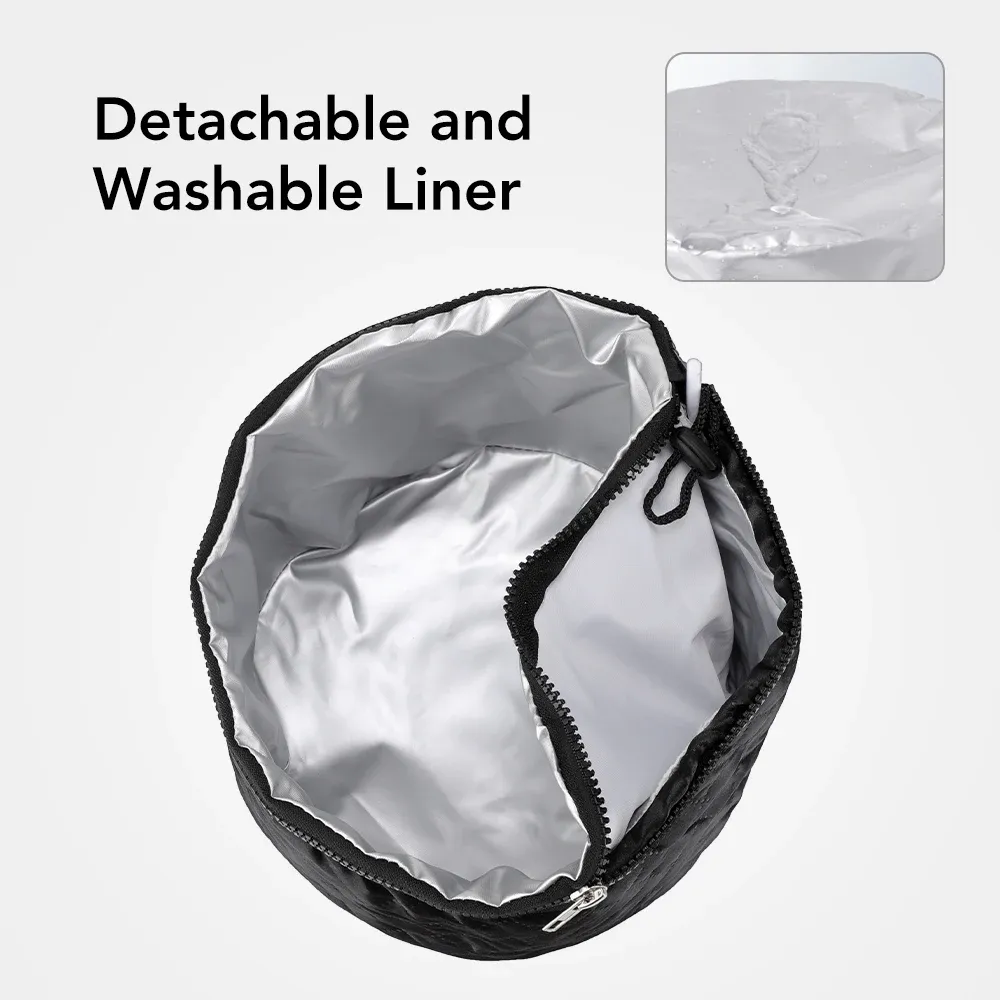 Bonnet chauffant pour cheveux en situation d'utilisation